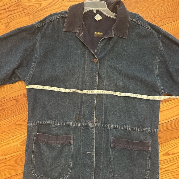 Like New Denim Unlined Chore Coat L - Picture 6 of 7